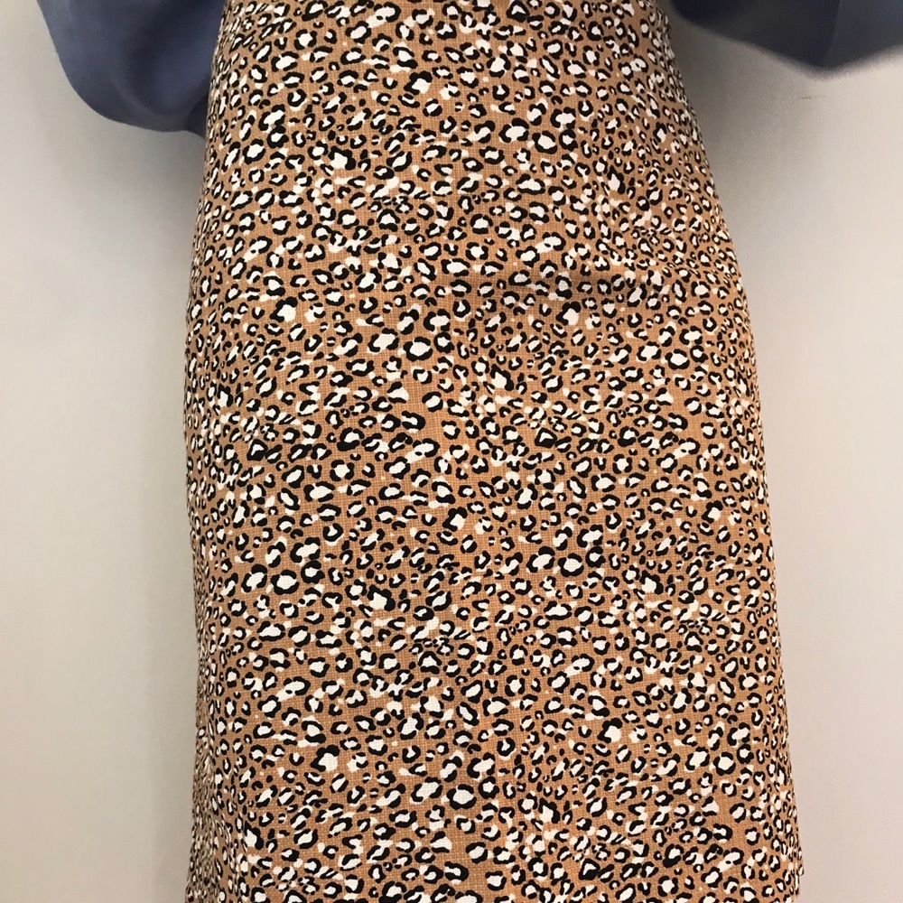 J CREW LEOPARD SKIRT
